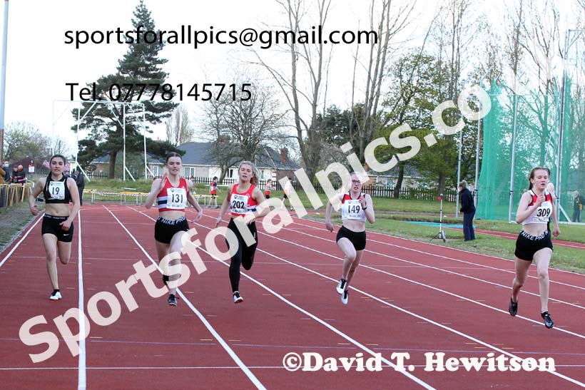 150 metres, North East Grand Prix No. 1, Monkton on Wednesday, April 28th, 2021. Photo: David T. Hewitson/Sports for All Pics